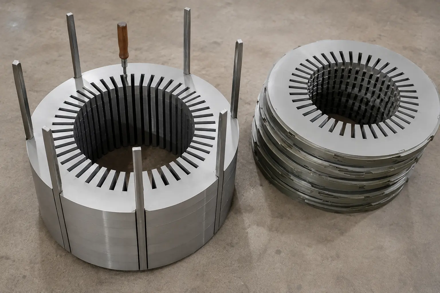 Electrical Machine Core Stacking and Staggering
